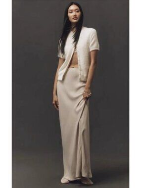 Anthropologie The Tilda Maxi Slip Lingerie Bias Cut Skirt Chai L